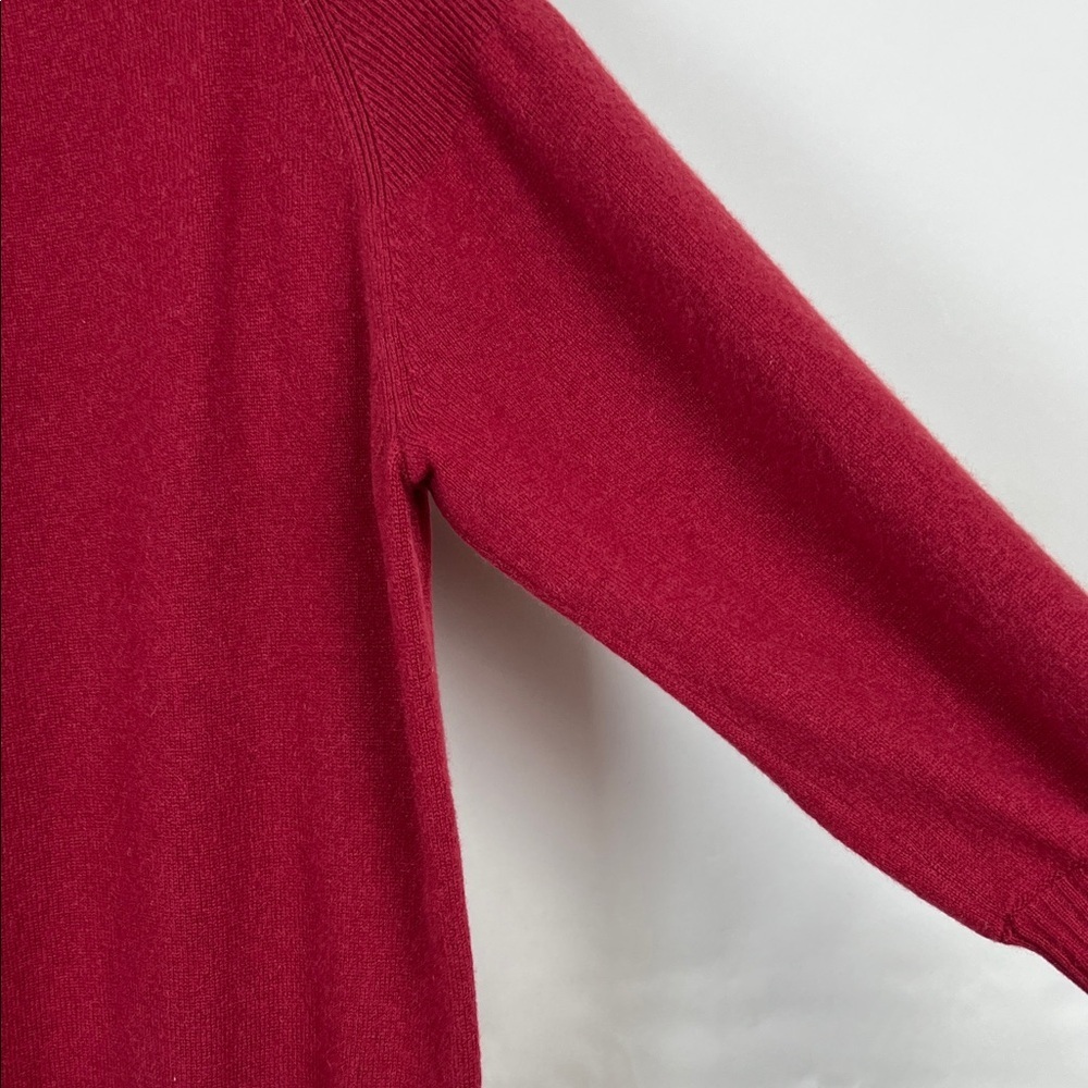 Montagut Paris Cashmere Sweater Elegant Red Sweater - Picture 6 of 10
